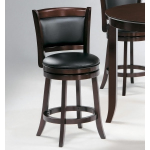 Homelegance Edmond Swivel Counter Height Chair in Dark Cherry Set of 2 - All