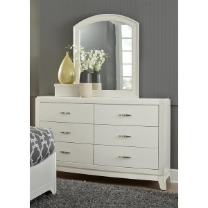 Liberty Furniture Avalon Dresser Mirror in White Truffle Finish - All