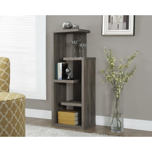 Monarch Specialties Dark Taupe Reclaimed-Look Accent Display Unit I 2467 - All