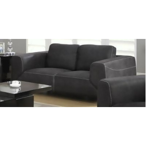 Monarch Specialties Charcoal Grey Light Grey Contrast Micro-Suede Love Seat I 85 - All