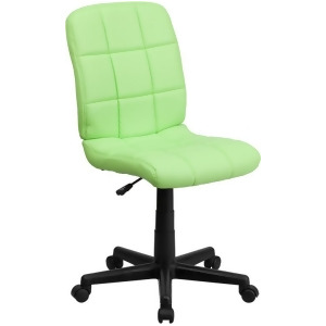 Flash Furniture Mid-Back Green Quilted Vinyl Task Chair Go-1691-1-green-gg - All