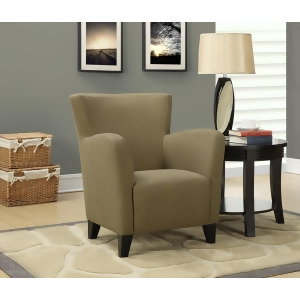 Monarch Specialties Brown Linen Fabric Club Chair I 8066 - All