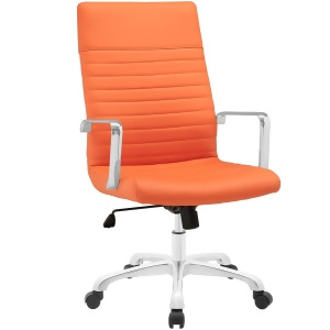 Modway Finesse High Back Office Chair In Orange - All
