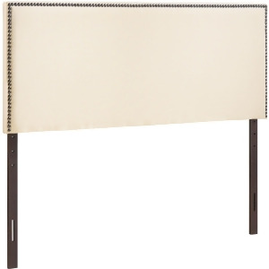 Modway Region King Nail Head Upholstered Headboard In Ivory - All