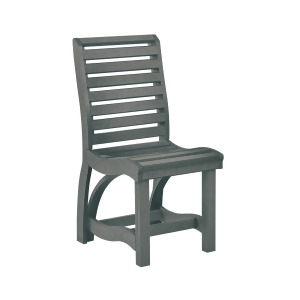 C.r. Plastics St Tropez Dining Side Chair in Slate Grey - All