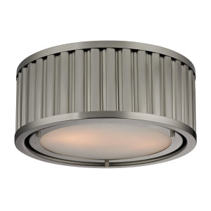 Elk Lighting Linden Collection 2 Light Flush Mount In Brushed Nickel 46110/2 - All