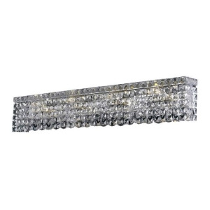 Lighting By Pecaso Chantal Collection Wall Sconce W36in W4.5in H6.25in Lt 8 Chro - All