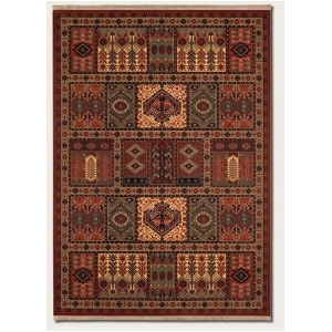 Couristan Kashimar Antique Nain Rug In Burgundy - All