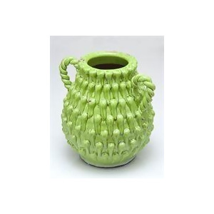Abigails Vinci Urn with Two Handles In Green - All