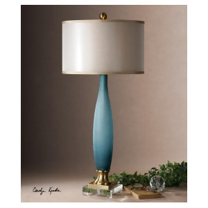 Uttermost Alaia Blue Glass Table Lamp - All