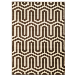 Linon Roma Rug In Ivory And Chocolate 2x3 - All
