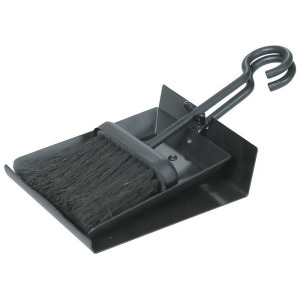 Uniflame B-1006 Black Shovel Brush Set with Pan - All