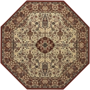 Couristan Everest Ardebil Rug In Ivory-Red - All