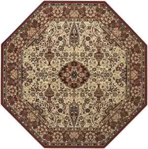 Couristan Everest Ardebil Rug In Ivory-Red - All