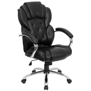 Flash Furniture High Back Transitional Style Black Leather Executive Office Chai - All