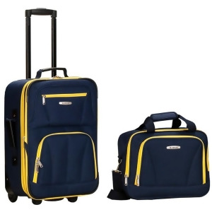 Rockland Navy 2 Piece Luggage Set - All