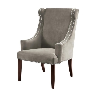 Madison Park Marcel High Back Wing Chair In Charcoal - All