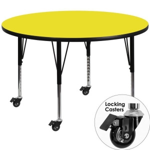 Flash Furniture Mobile 48 Round Activity Table With 1.25 Thick High Pressure Y - All