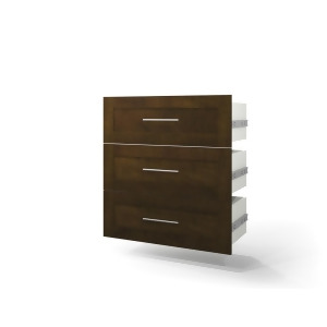 Bestar Pur 3-drawer Set For 36 Storage Unit In Chocolate - All