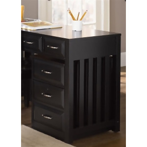 Liberty Furniture Hampton Bay Mobile File Cabinet in Black Finish - All
