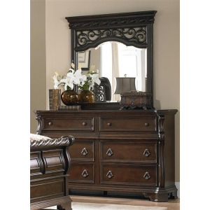 Liberty Furniture Arbor Place Dresser Mirror in Brownstone Finish - All