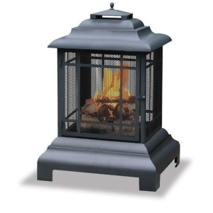 Uniflame Waf501cs Large Black Firehouse Belmont - All