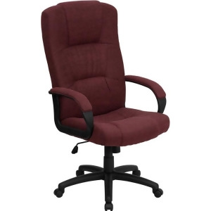 Flash Furniture High Back Burgundy Fabric Executive Office Chair Bt-9022-by-gg - All
