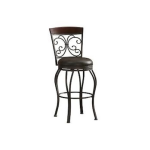American Heritage Amelia Collection Counter Height Barstool in Gray - All