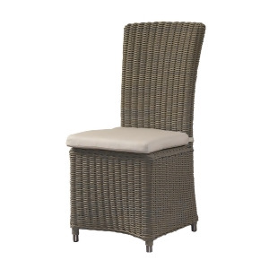 Padma's Plantation Outdoor Nico Chair With White Outdoor Cushion - All