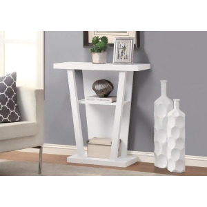 Monarch Specialties 2560 Console Accent Table in White - All