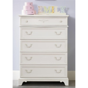 Liberty Furniture Arielle 5 Drawer Chest in Antique White Finish - All