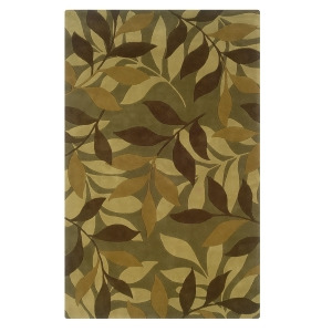 Linon Trio Rug In Green And Brown 1.10 x 2.10 - All