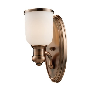 Landmark Lighting 66180-1 Brooksdale 1-Light Sconce in Antique Copper - All