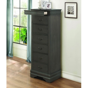 Homelegance Mayville Lingerie Chest w/Hidden Drawer in Stained Grey - All