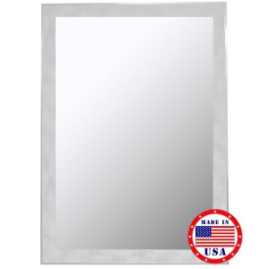 Hitchcock Butterfield Scratched Wash White And Silver Trim Framed Wall Mirror 80 - All