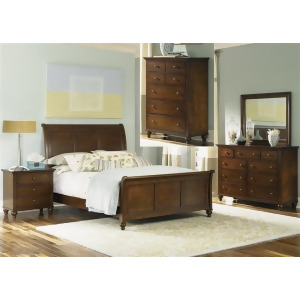 Liberty Furniture Hamilton Sleigh Bed Dresser Mirror Chest Nightstand in - All