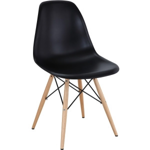 Modway Pyramid Dining Side Chair in Black - All