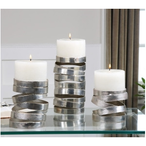 Uttermost Tamaki Silver Candleholders S/3 - All