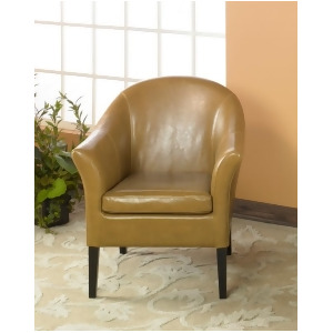 Armen Living 1404 Camel Leather Club Chair - All
