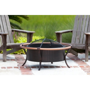 Well Traveled Living Copper Rail Fire Pit - All