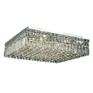 Lighting By Pecaso Chantal Collection Flush Mount L20in W20in H5.5in Lt 12 Chrom - All