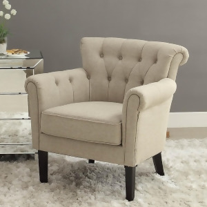 Homelegance Barlowe Upholstered Accent Chair in Linen - All