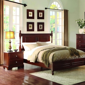 Homelegance Morelle 2 Piece Low Poster Bedroom Set in Cherry - All
