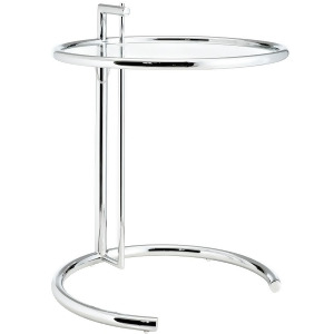 Modway Eileen Gray Side Table in Silver - All