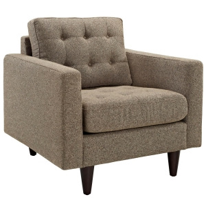 Modway Empress Upholstered Armchair in Oatmeal - All