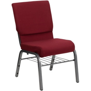 Flash Furniture Hercules Series 18.5 Inch Wide Burgundy Church Chair w/ 4.25 Inc - All
