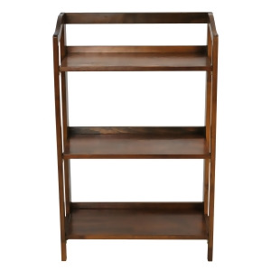 Yu Shan Stratford Shelf Folding Bookcase In Warm Brown - All