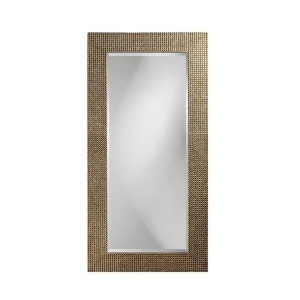 Howard Elliott 2142 Lancelot Silver Leaf Mirror w/ Pearl Iridescent Sheen - All