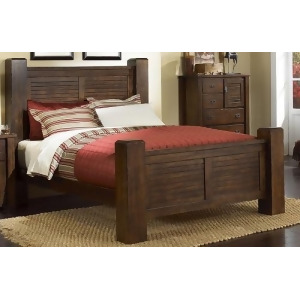 Progressive Furniture Trestle wood Post Bed - All
