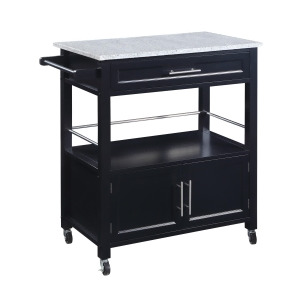 Cameron Kitchen Cart With Granite Top - All